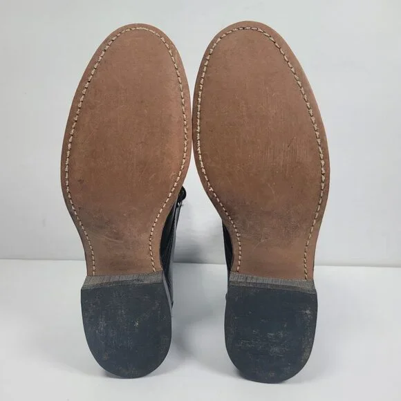 Laredo Kilte Roper Women's Black Leather Lace up Western Boots US Size 7M - Picture 10 of 12